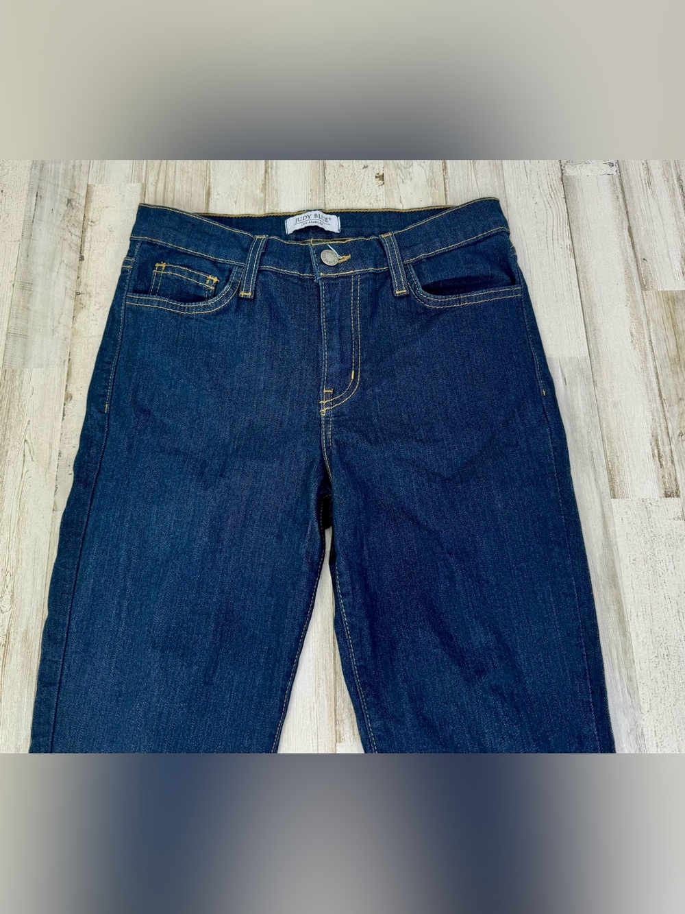 Judy Blue Jeans Womens 5/27 Blue Mid Rise Skinny Fit - Picture 2 of 12